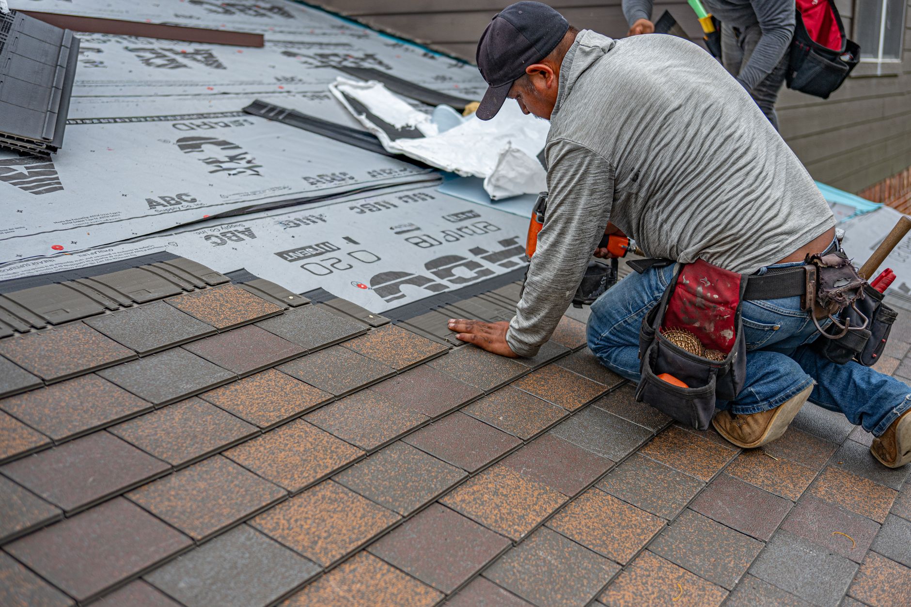 Jason Hubbert Roofing & Construction at work